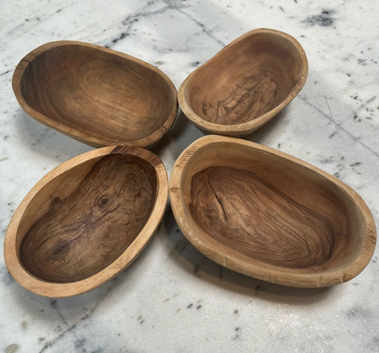 Petite Hand Carved Bowls  SET OF 4