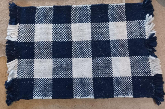 *Gingham Rug by Serena & Lily. Staging Item.