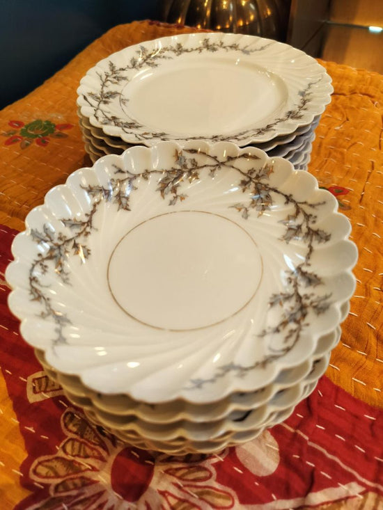 Vintage Limoges Tableware Dessert Plates