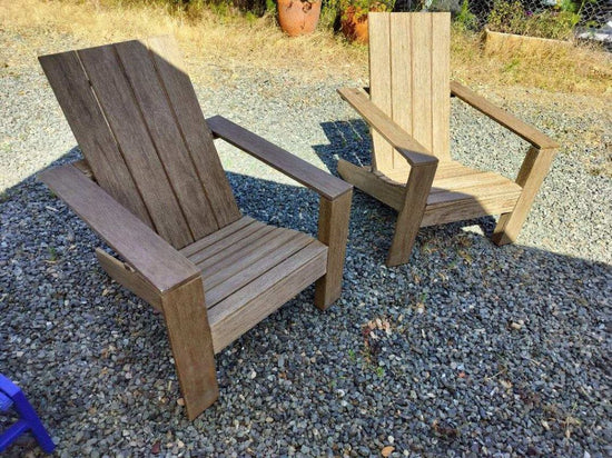 Weathered Finish Adirondack Chair