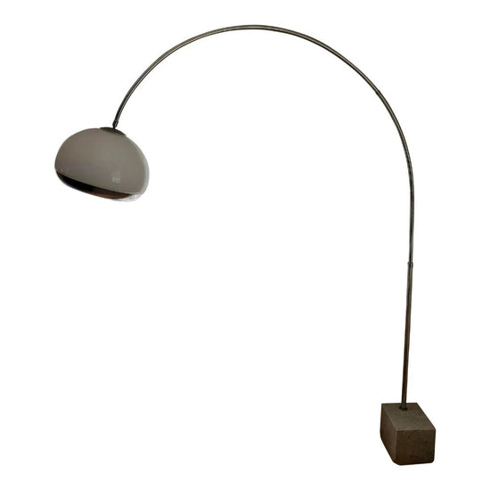 Authentic Guzzini Arc Floor Lamp with Marble Base.