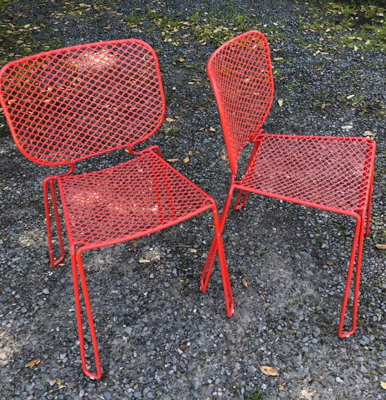 Metal Mesh Chairs SET OF 8