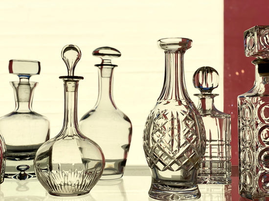 beautiful glass decanters