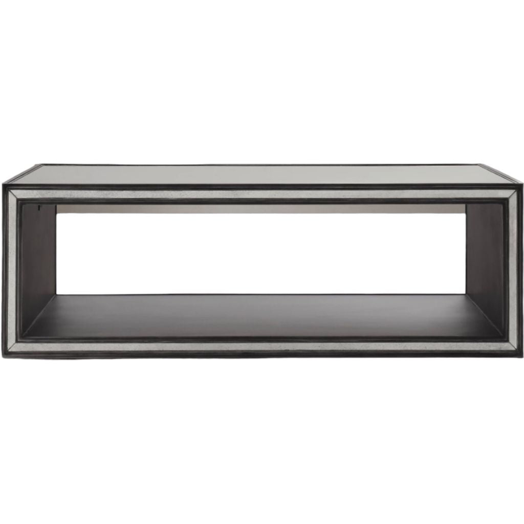 Restoration hardware store mirrored coffee table