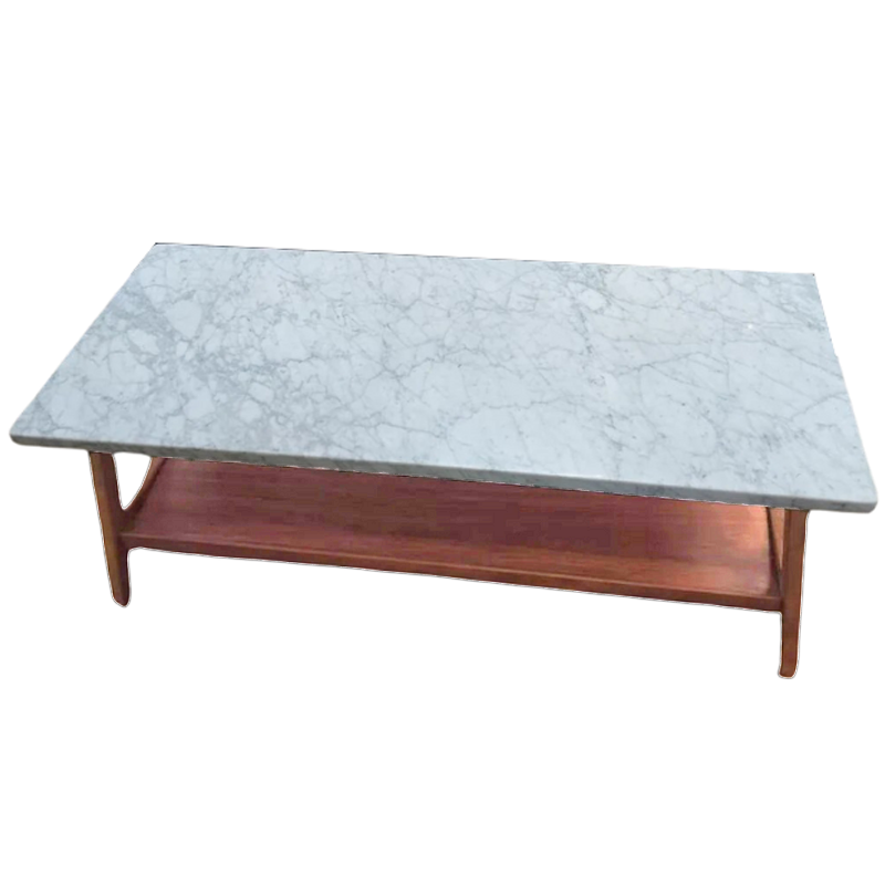 West Elm Reeve Coffee Table with Marble Top