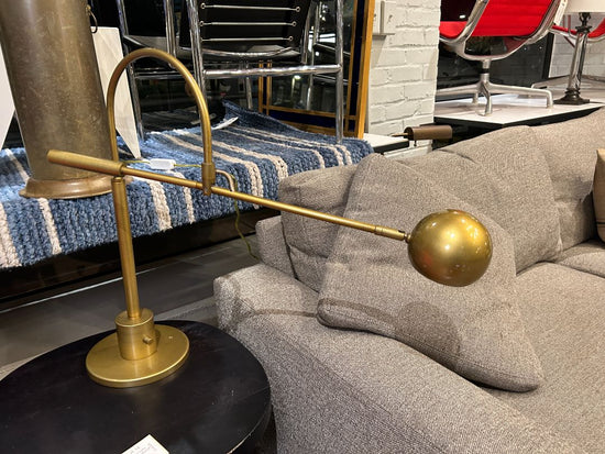 Pair of Modern Brass Orbital Table Lamps