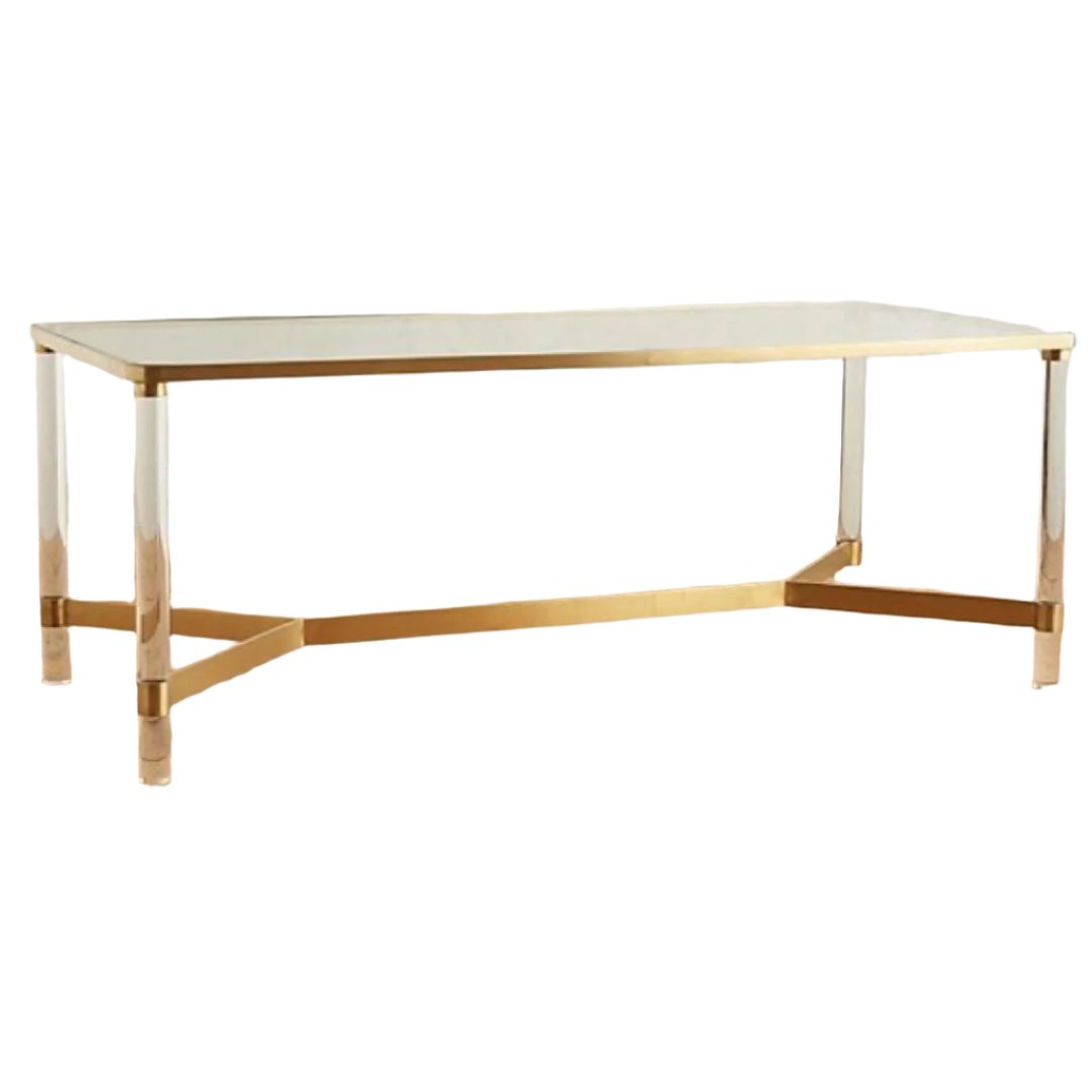 Anthropologie Oscarine Lucite Dining Table