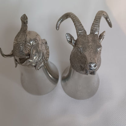 Pewter Stirrup Cups. Made In US.