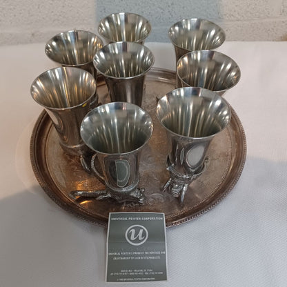 Pewter Stirrup Cups. Made In US.