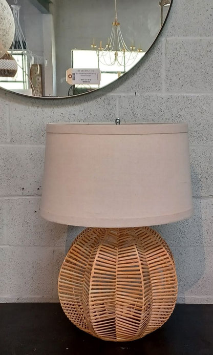 **Beautiful Rattan Base Table Lamp. Boca By Pacific Coast Lighting.