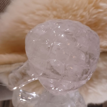 *Robert Kuo Quartz Rock Crystal Artichoke. Signed. ($1200 value)