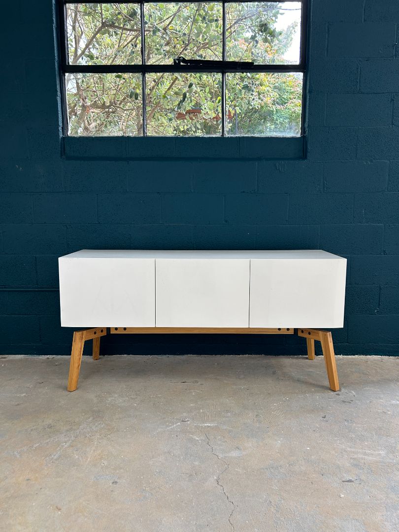 CB2 Cabinet in White Lacquer