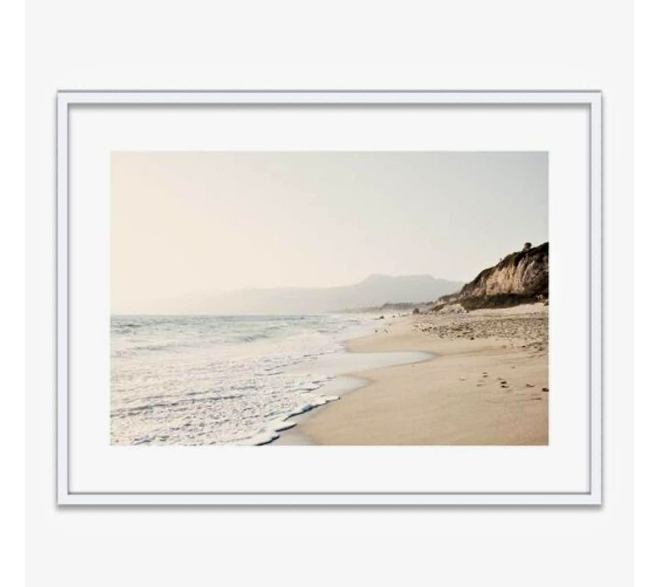 Framed Original Photo of Malibu Beach