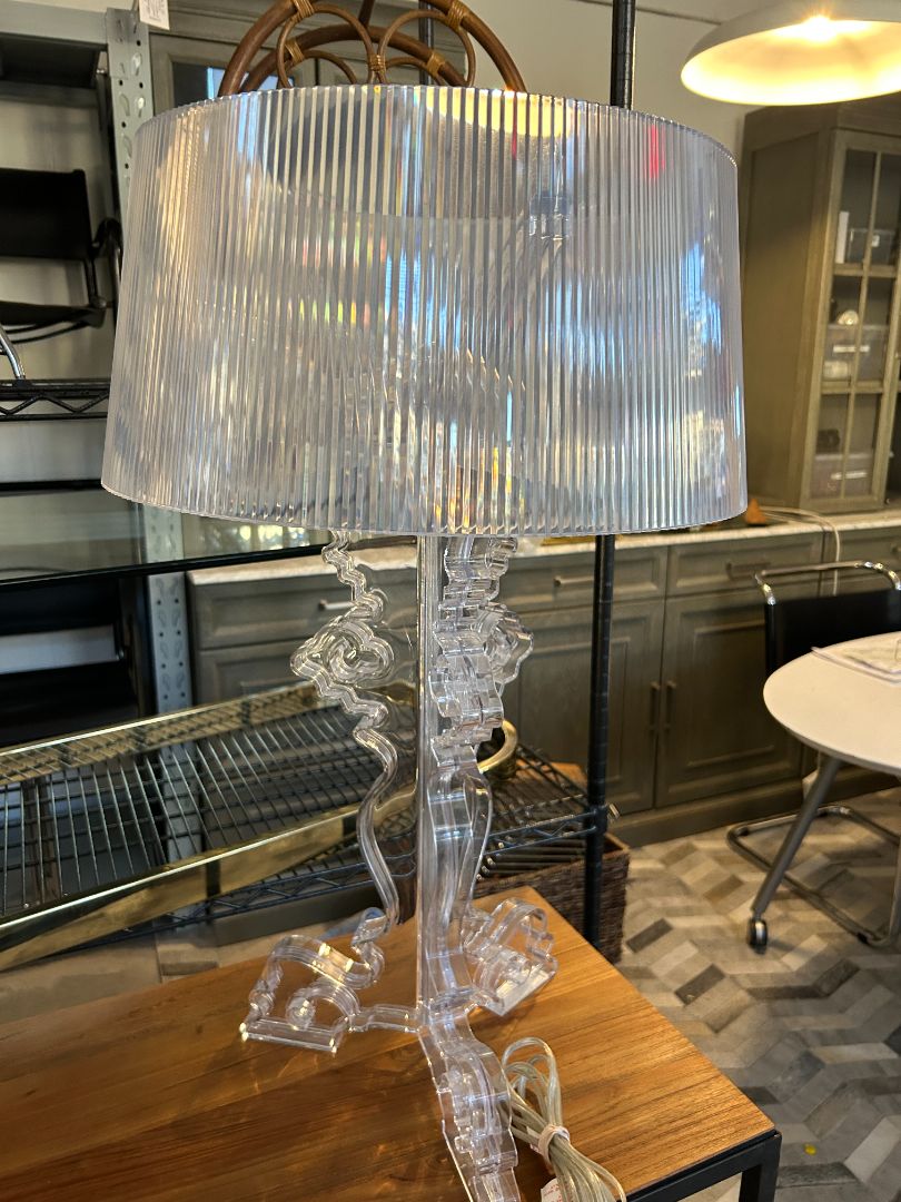 Kartell style Bourgie Transparent Table Lamp