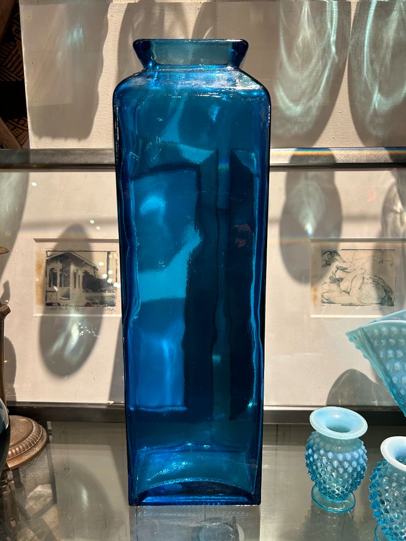 Mexican Azul Blue Tall Vase