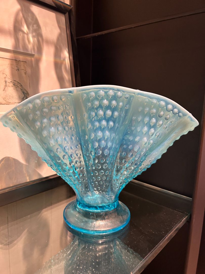 Vintage Fenton Hobnail Vase and bud vases