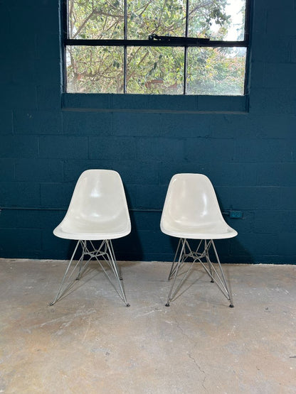 Mid-Century Modern Modernica Fiberglass Shell Chair on Eiffel Base- EACH