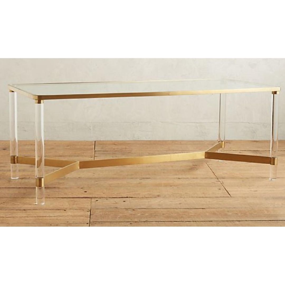 Anthropologie Oscarine Lucite Dining Table