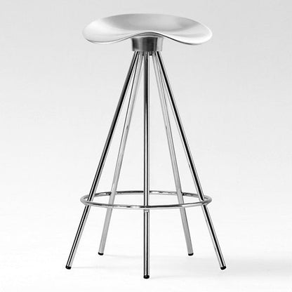 High Jamaica Bar Stool Aluminum Seat &amp; Chromed Steel by Pepe Cortés