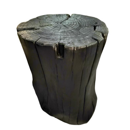 Custom  Solid Wood Ebony Finish Shou Shi Ban Side Table