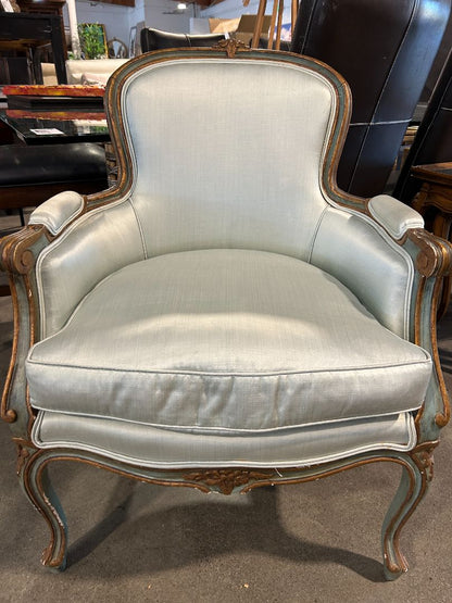 Antique Louis XV Satin Arm Chair