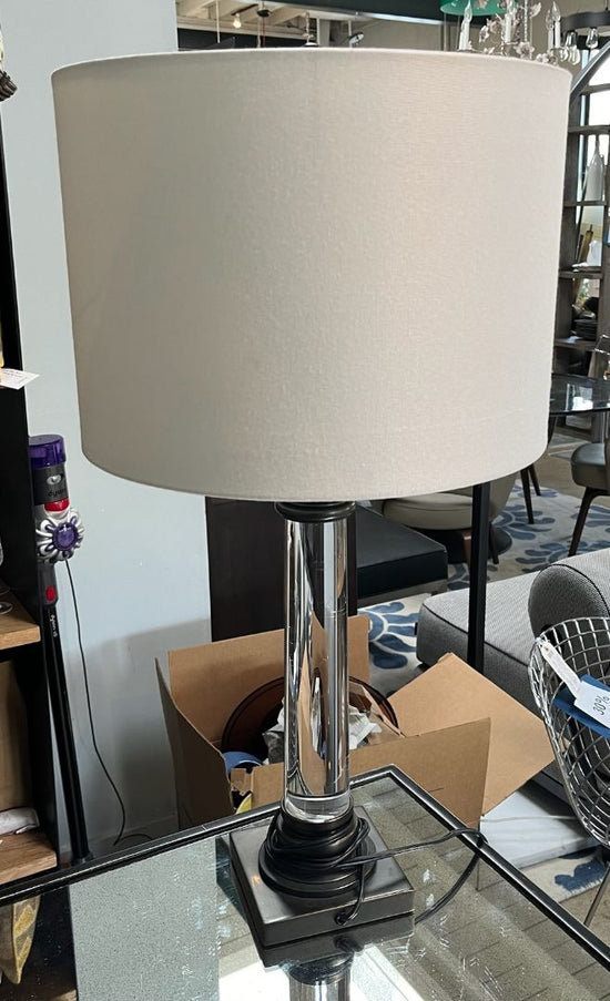 RH Bronze & Lucite Table Lamp