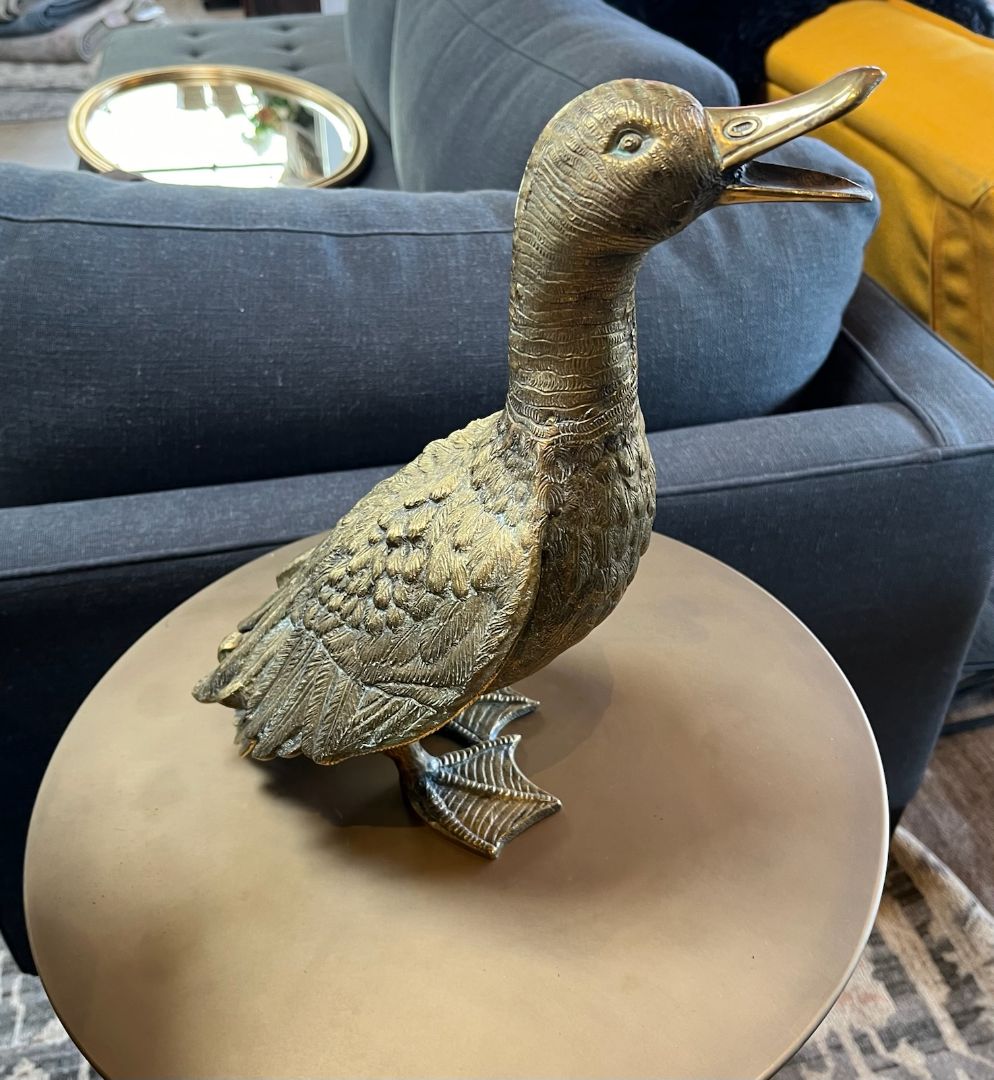 Vintage Brass Duck