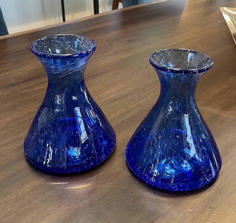 Farinelli Handblown Cobalt Blue Glass Vase EACH