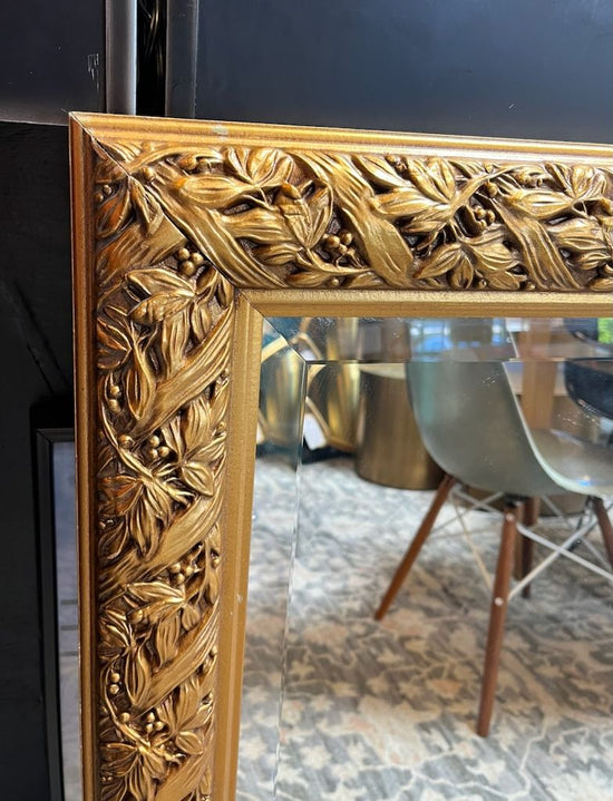 Vintage Ornate Gold Framed Mirror