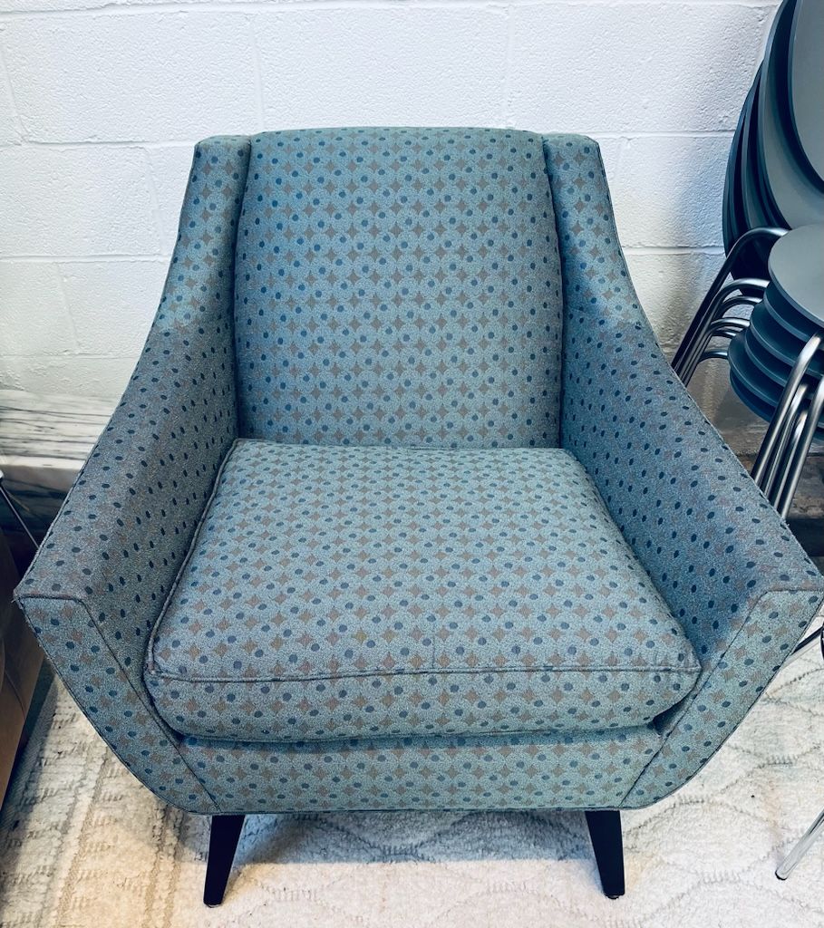 Vintage Custom Upholstered MCM Armchair  EACH