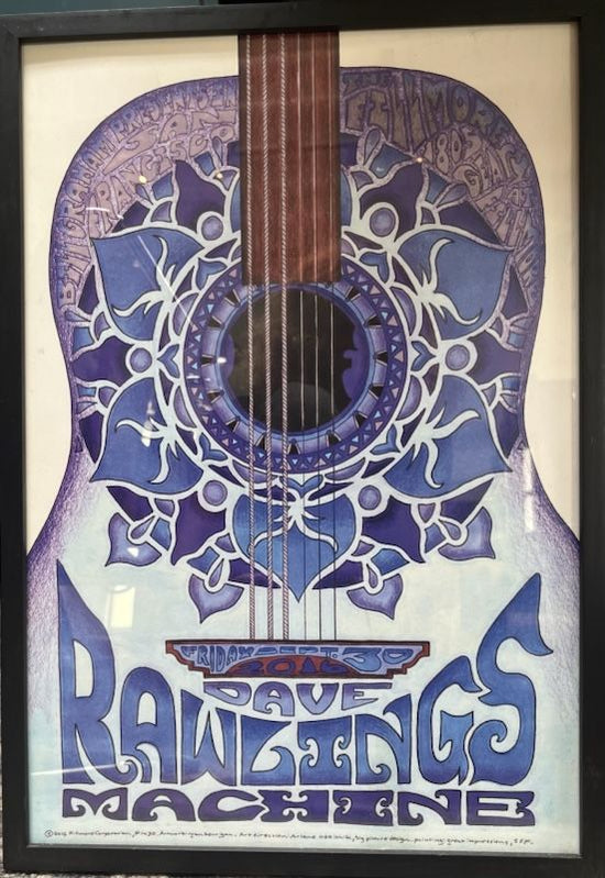 Dave Rawlings Machine Concert Poster,               The Fillmore, 2017