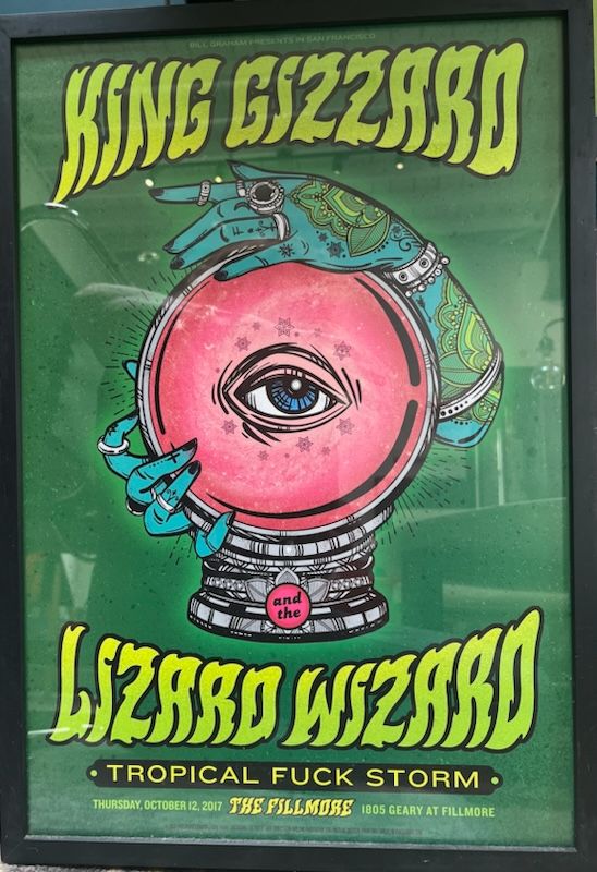 King Gizzard & the Lizard Gizzard Concert Poster,             The Fillmore, 2017