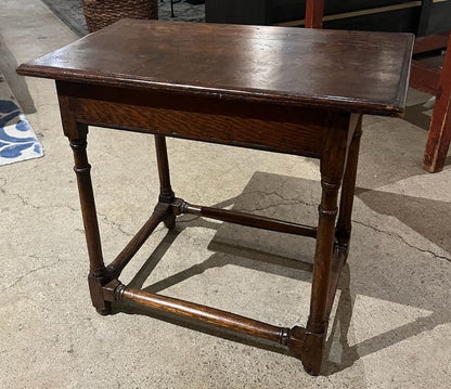 Vintage English Oak Occasional Table, Circa 1900.