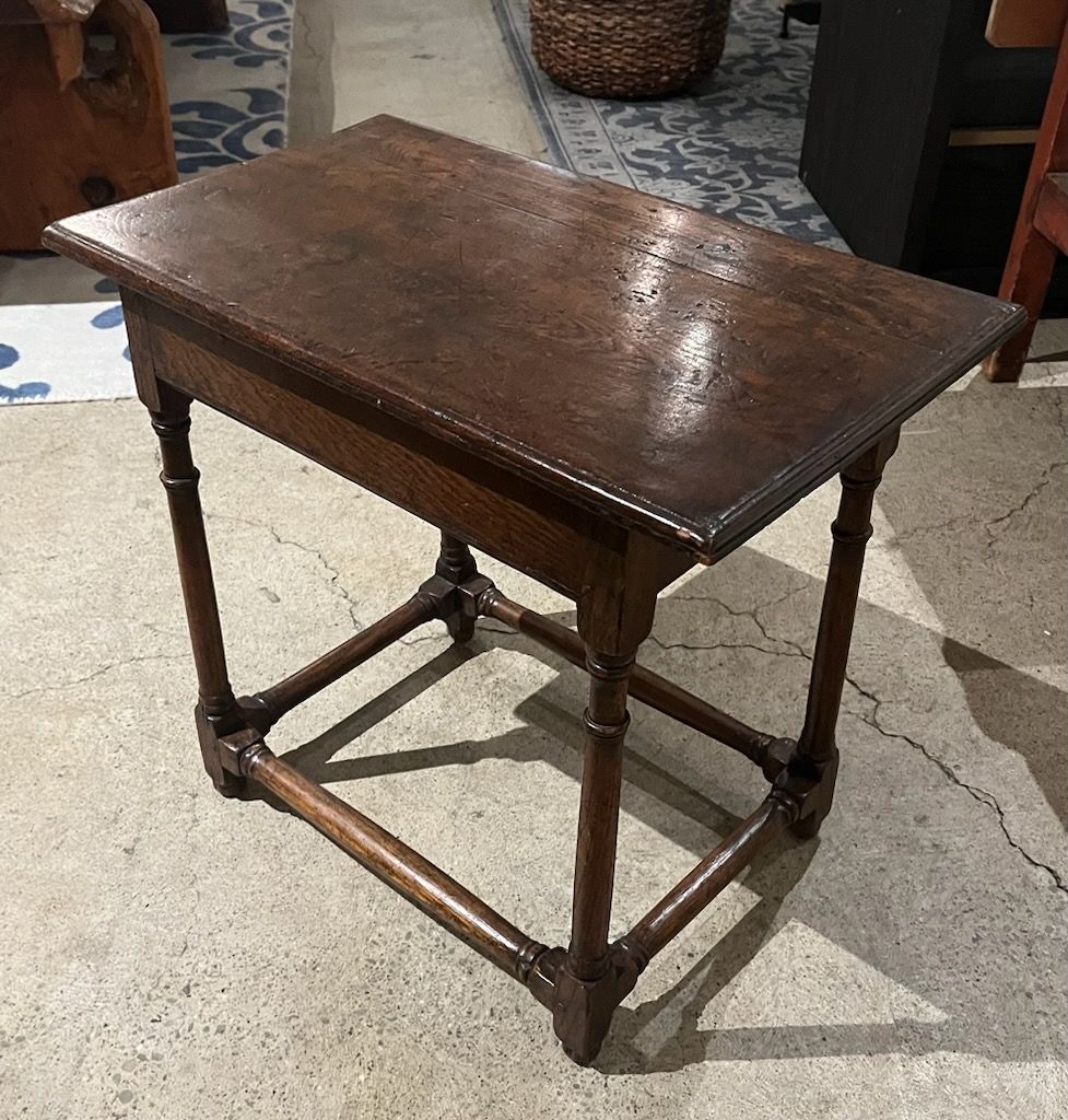 Vintage English Oak Occasional Table, Circa 1900.