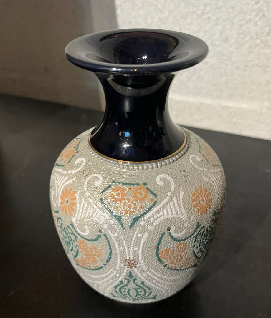 Antique English Art Pottery Vase, Lovatt Langley Mill