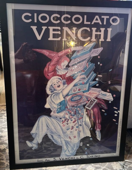Vintage Cioccolato Venchi Collectable Poster Print