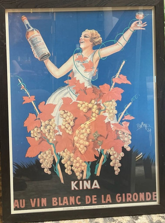 Vintage Kina au Blanc de la Gironde Collectable Poster Print