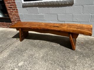 *Live Edge custom bench by Olema Artist Alister Hunter