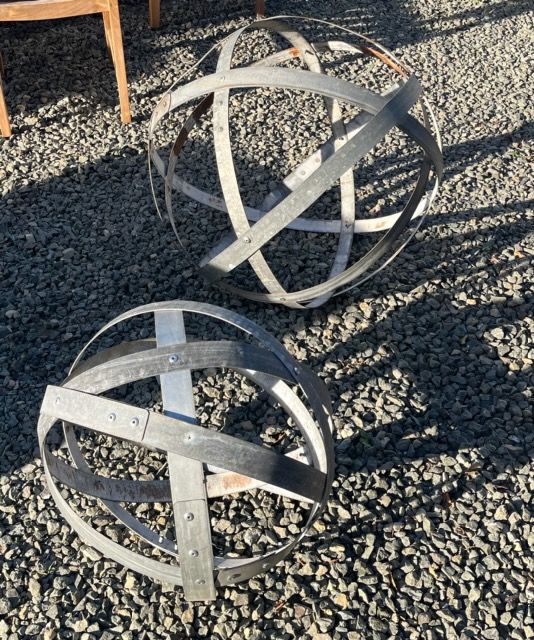 Outdoor Metal Globes