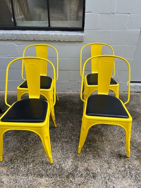 Industry West Marais Yellow Chairs  SET OF 4