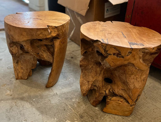 Natural Wood Root Side Table/Stool