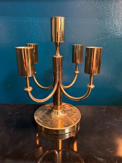 Tommi Parzinger  Dorlyn Vintage Brass Candelabra