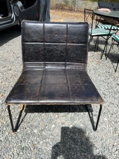Four Hands Four Hands distressed leather side chair