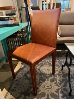 Folio Whiskey Top-Grain Leather Dining Chair. Maria Yee. ($419 orig retail)
