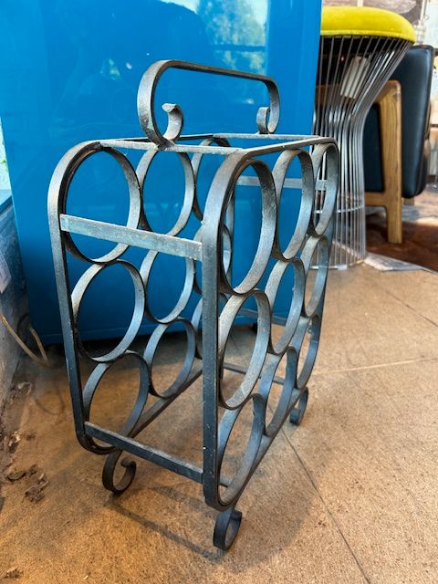 Vintage Iron Wine Rack