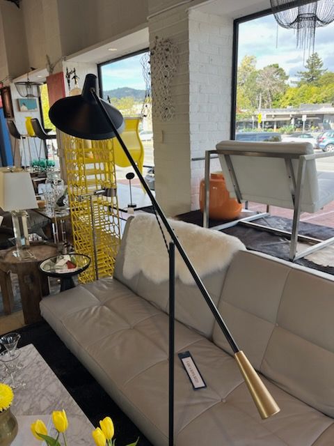 Adjustable Counterweight Black Floor Lamp