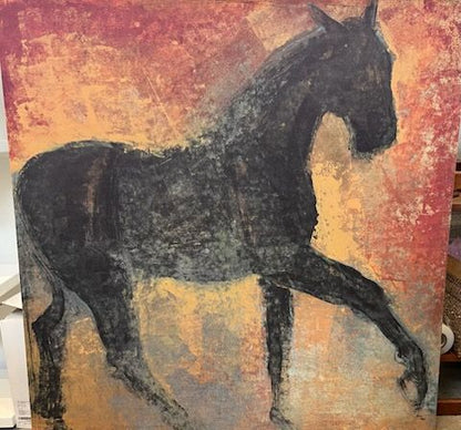 &quot;Furioso I&quot; Horse Print by Maeve Harris, Signed, 2007