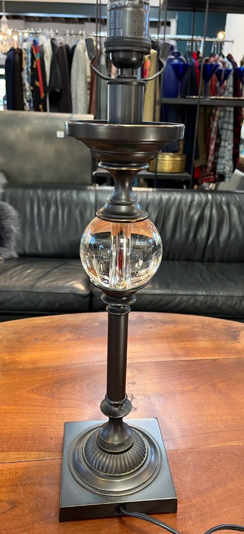 Restoration Hardware Vintage Empire Bronze and Glass Table lamp