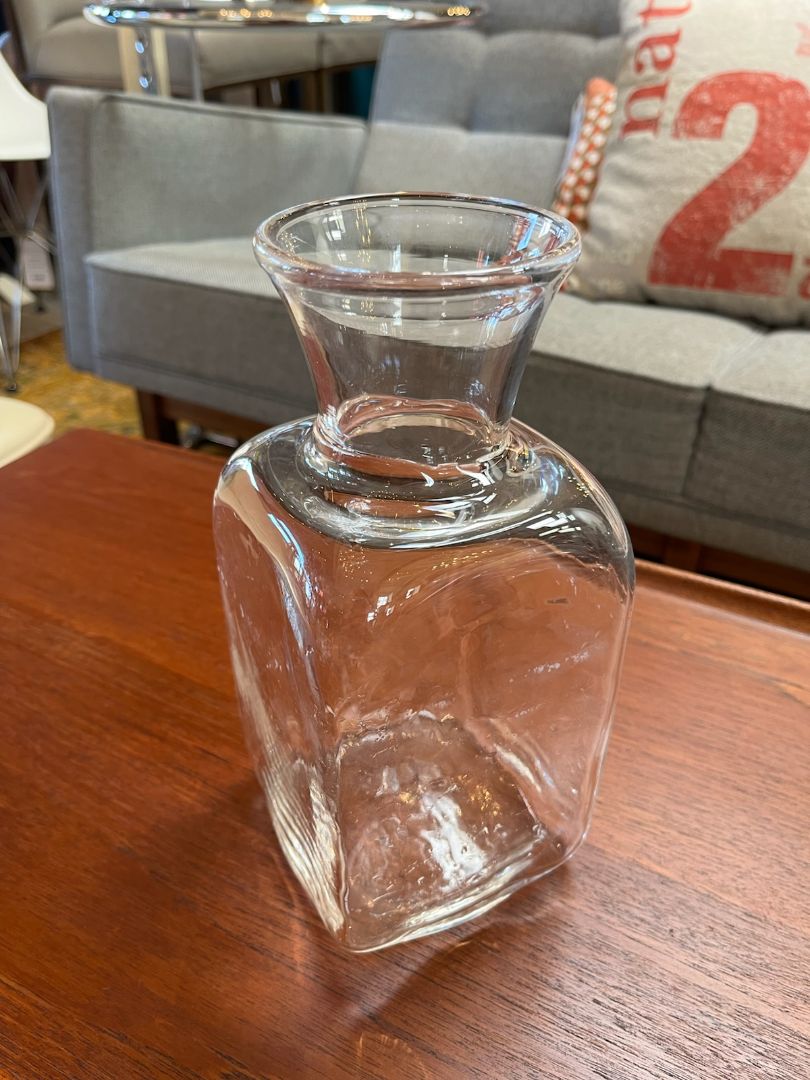 Simon Pearce Woodbury Square Glass Vase/Carafe