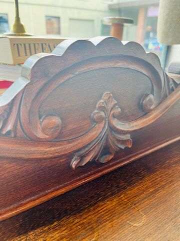 Antique Oak Serpentine Lowboy Dresser